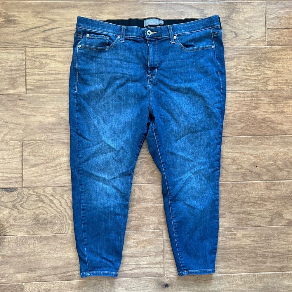 Torrid Jeans Size 22XS Extra Short Sky High Skinny Medium Wash Premium Stretch